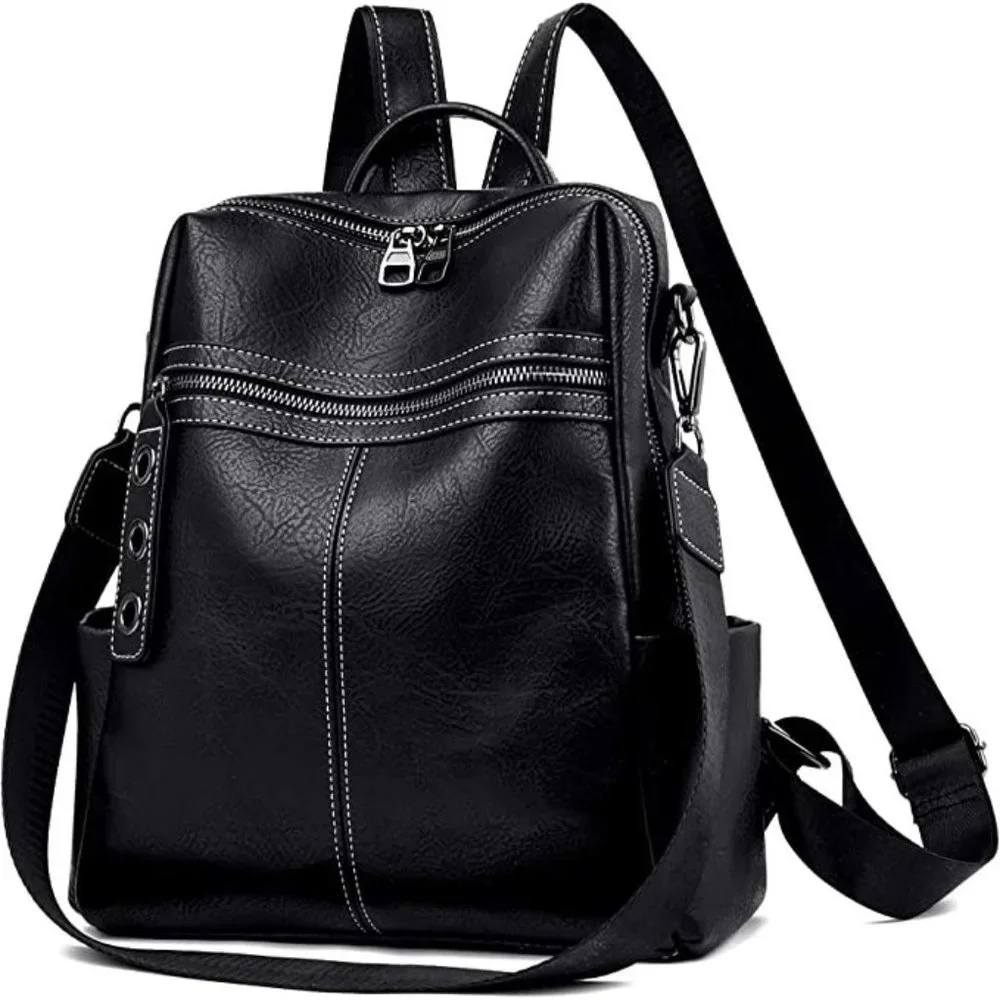🆕 Luxury Backpack Purse for Women Cute Shoulder Durable Buckle Bag NWT - Picture 2 of 7